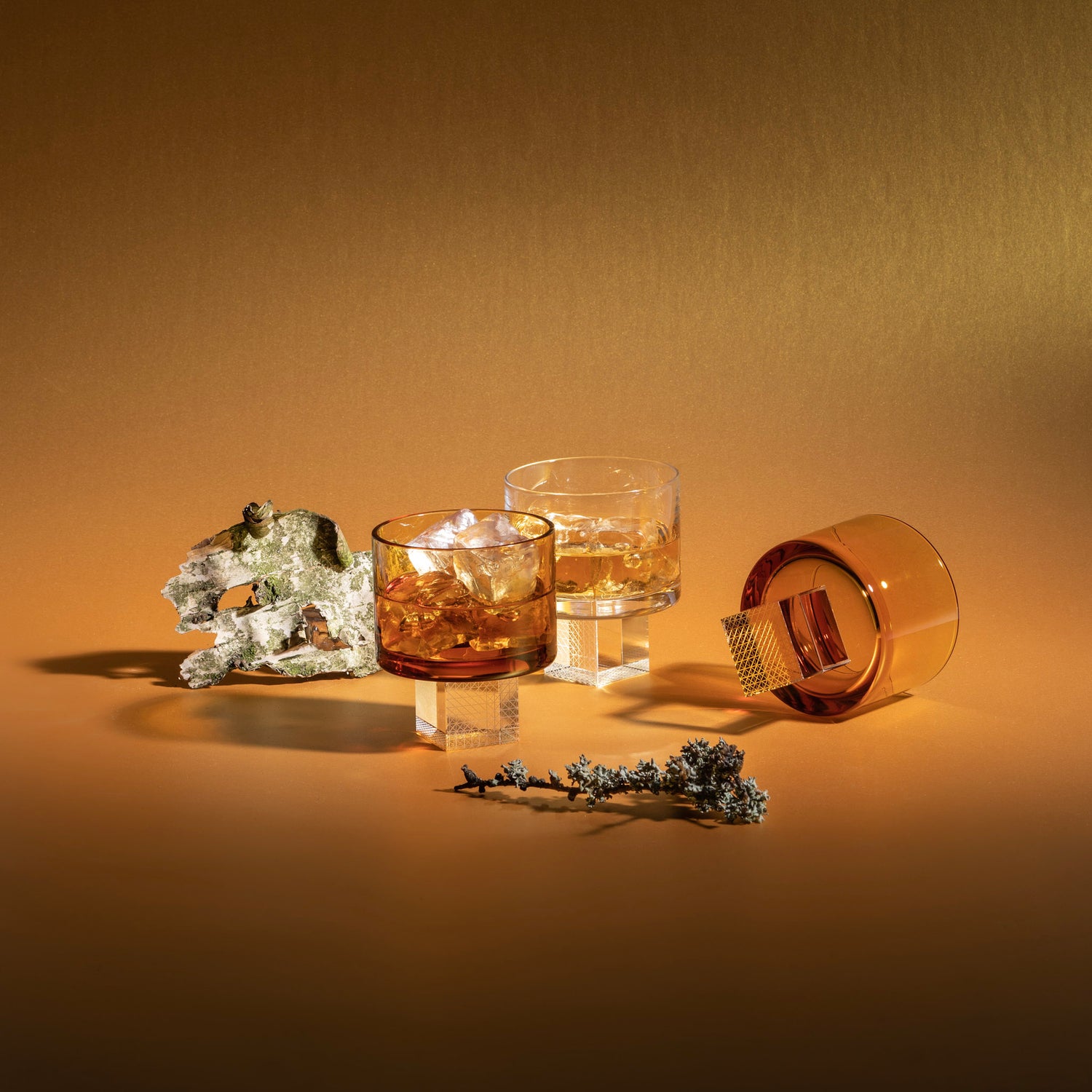 Clear Whisky Cube sklenice