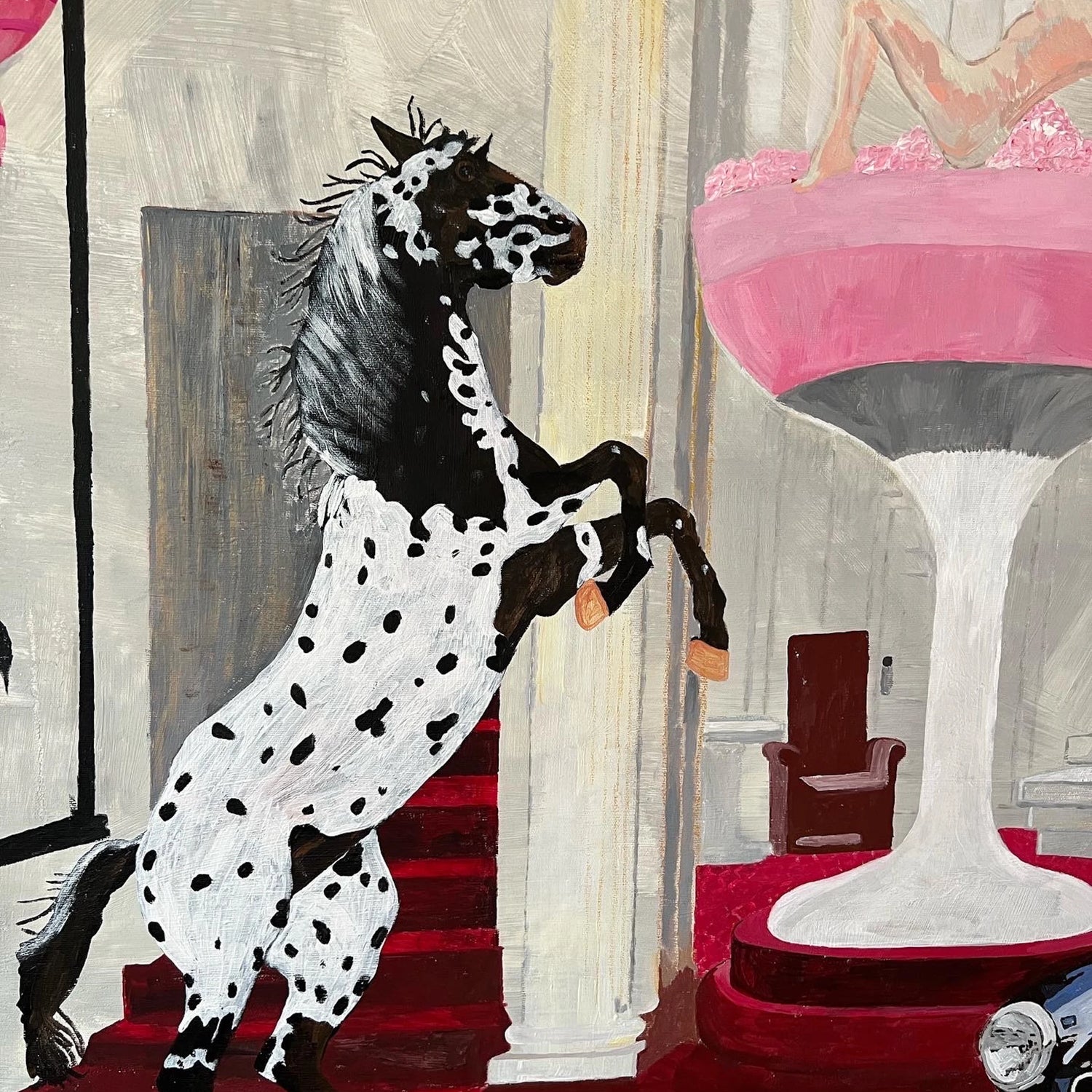 "Only One Glass" obraz