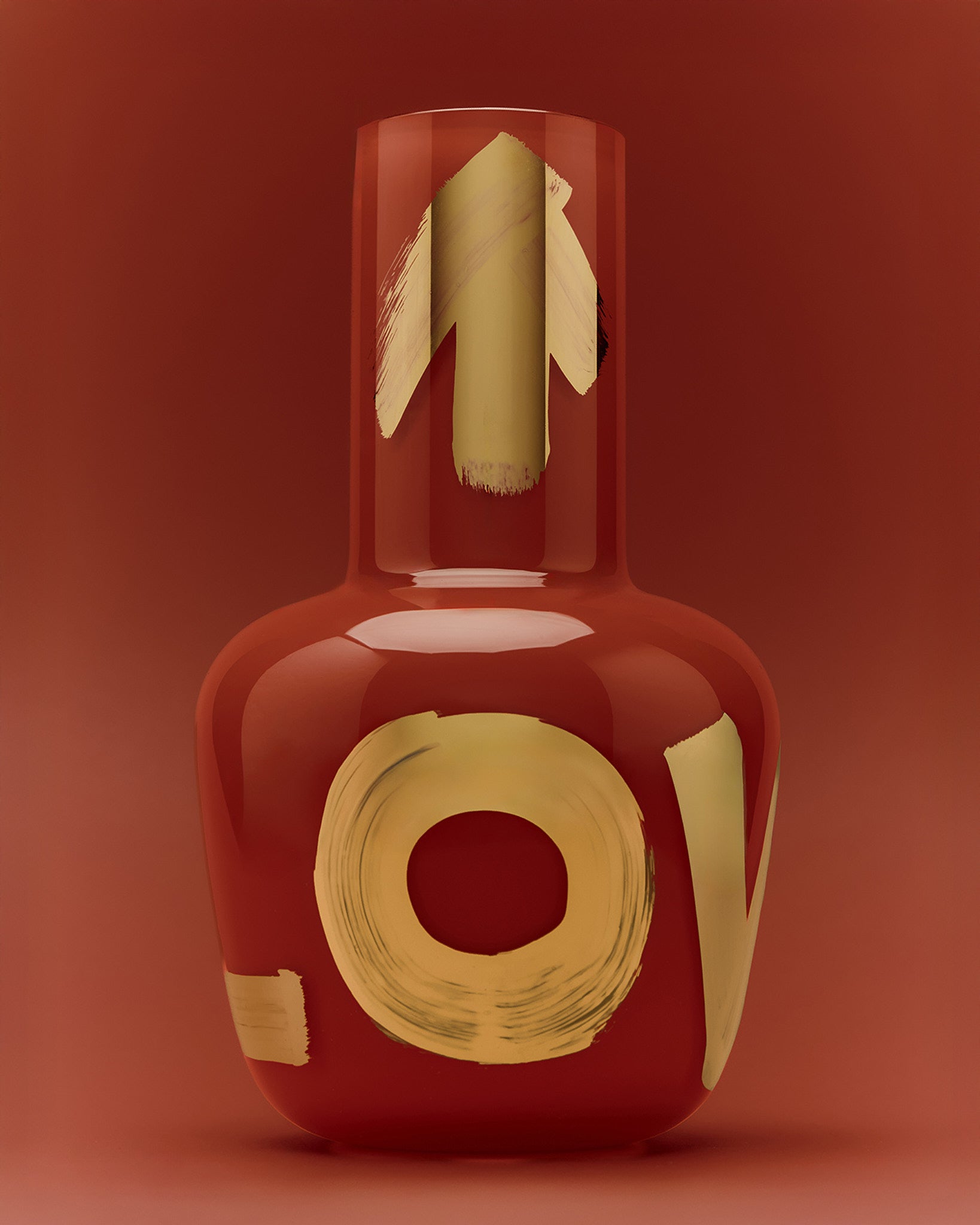 Unnamed Baby vase - Coral Red