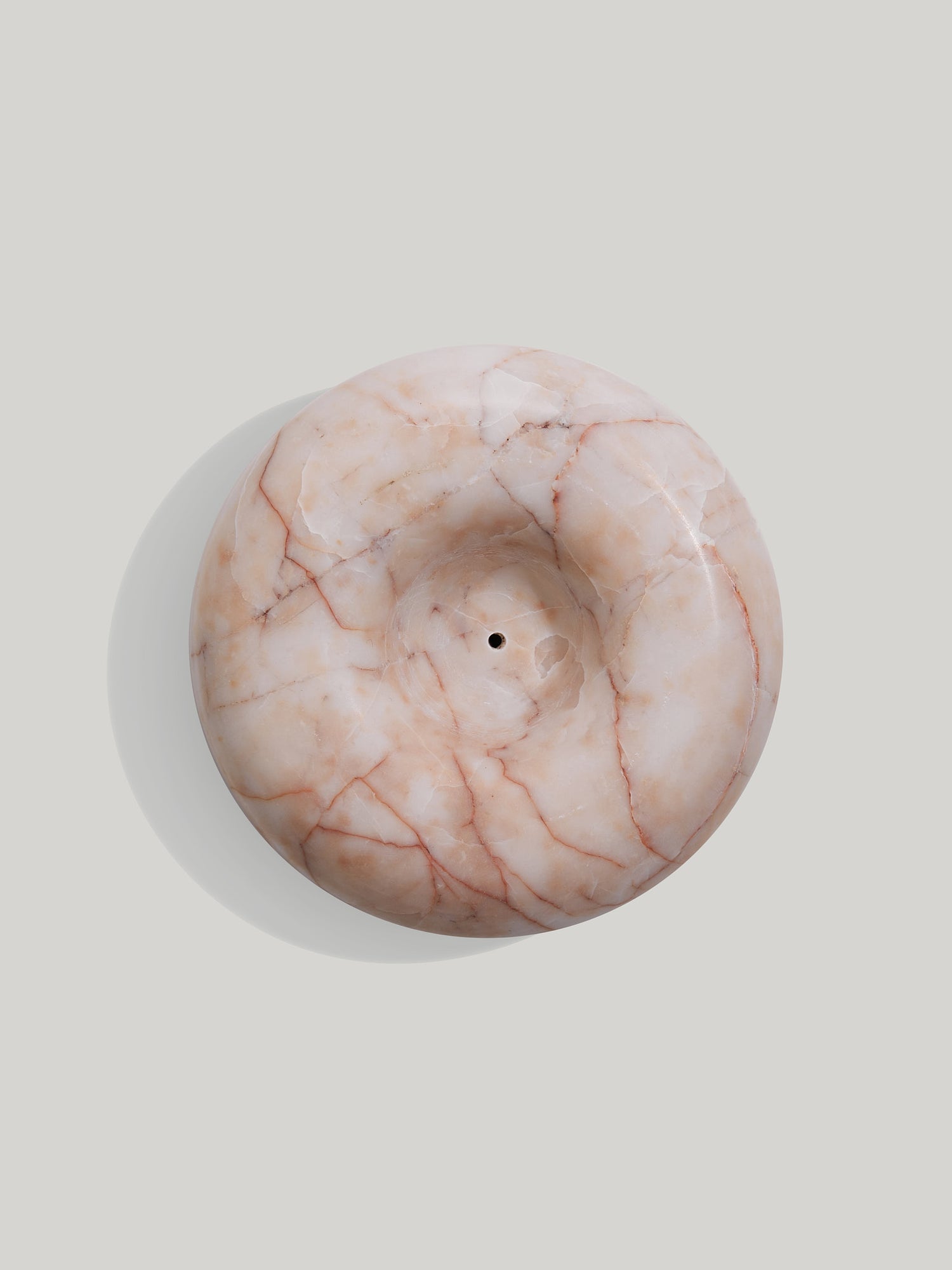 Cream Rose marble incense holder