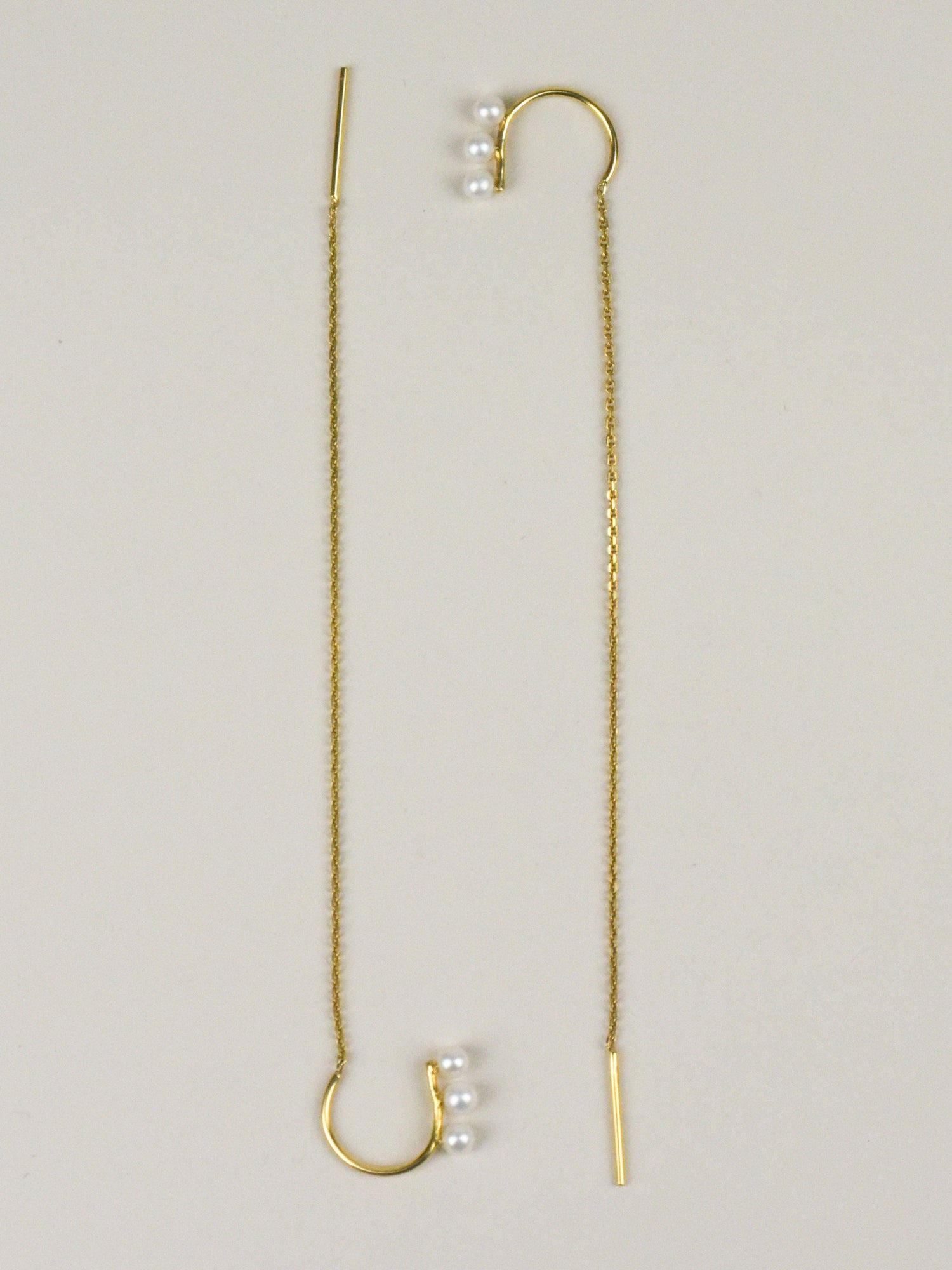 Chain perlové náušnice