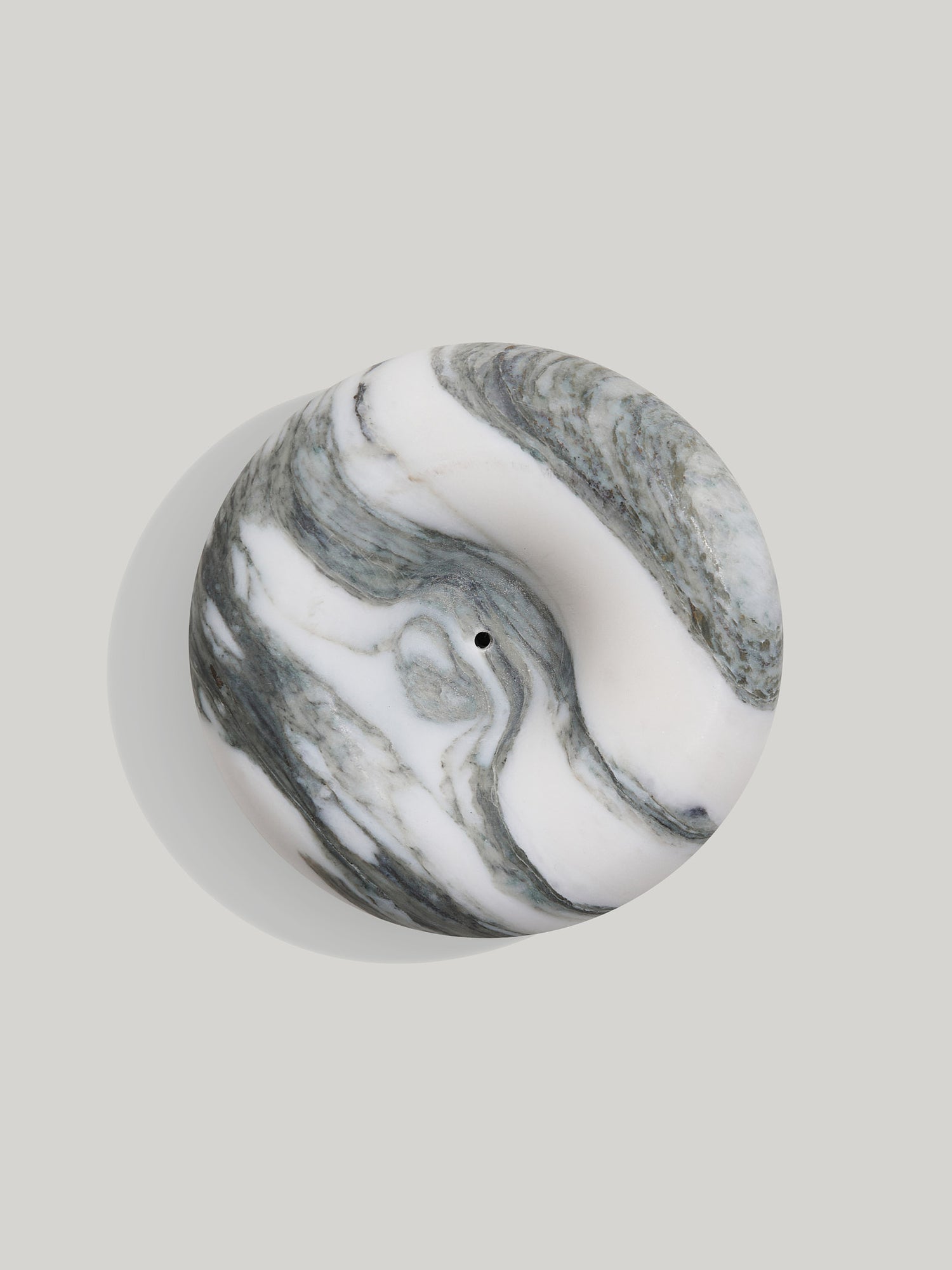Arabescato marble incense holder