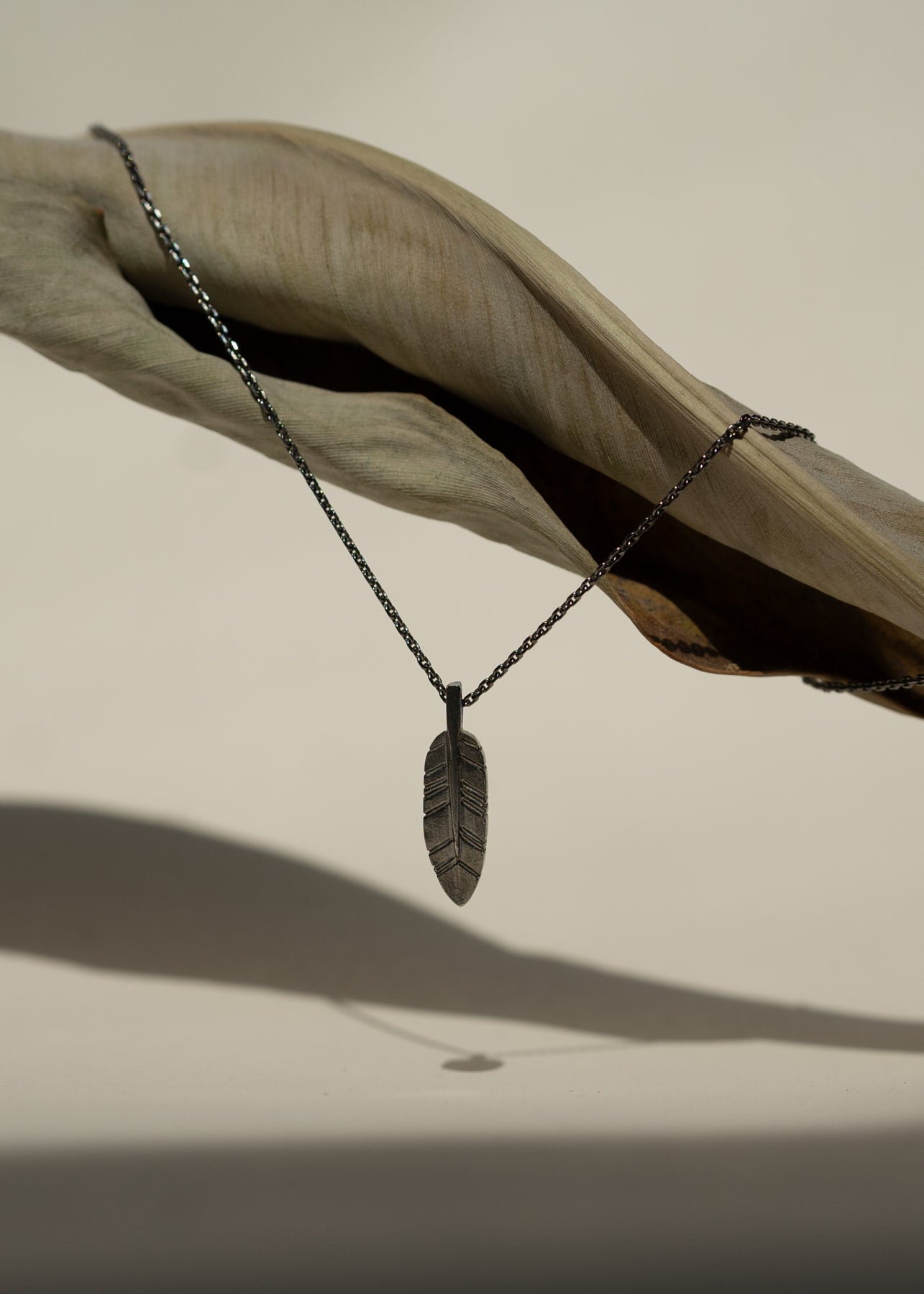 Feather necklace