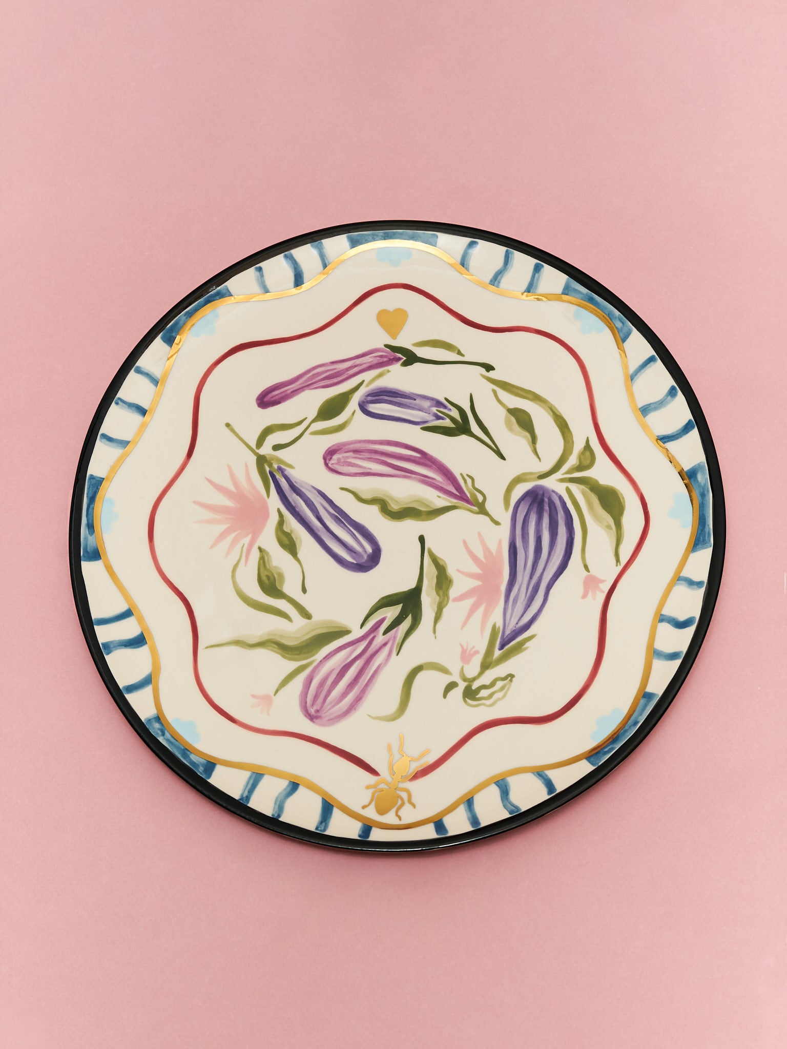 Aubergine plate