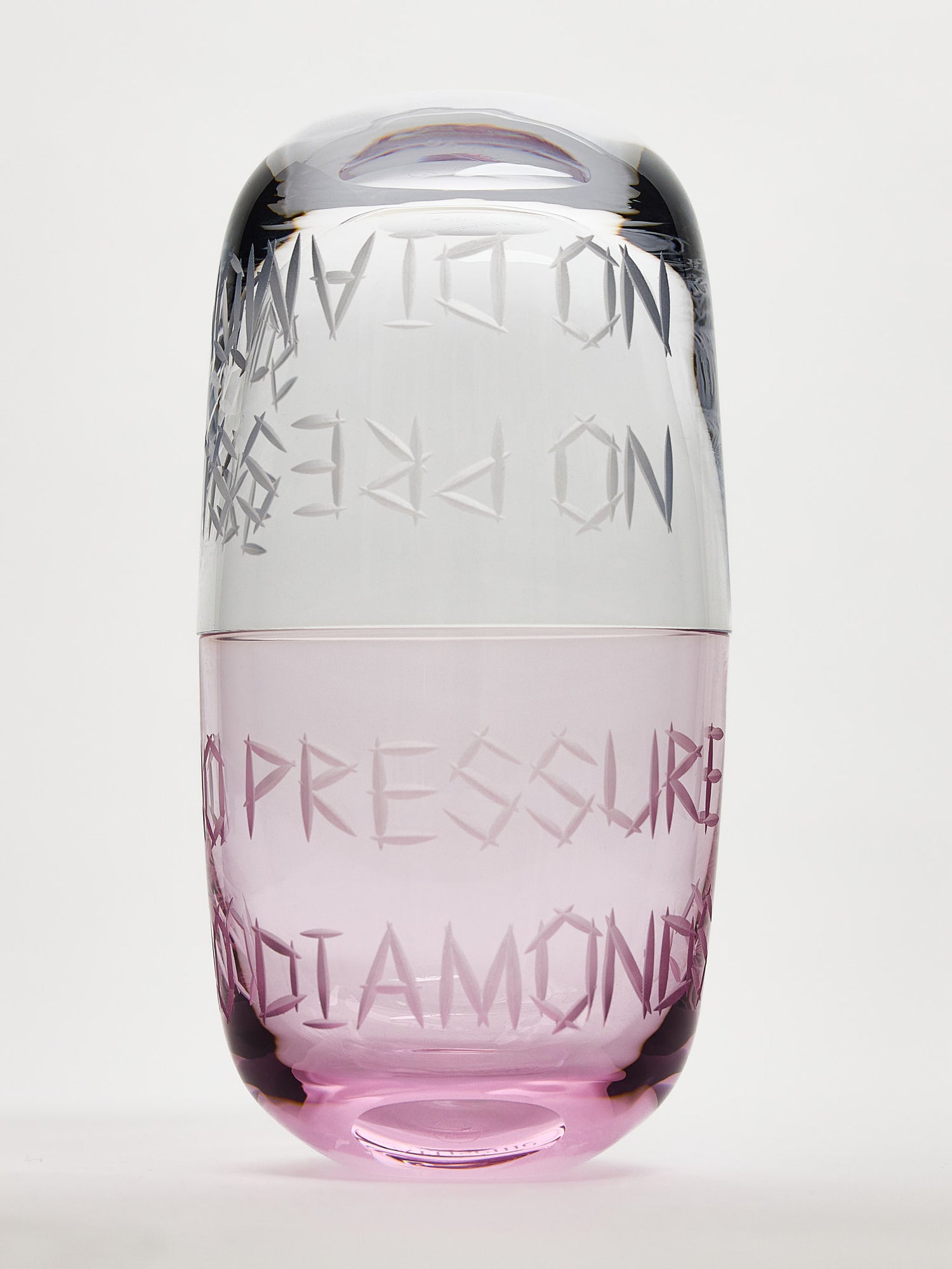 No Pressure No Diamonds sklenice