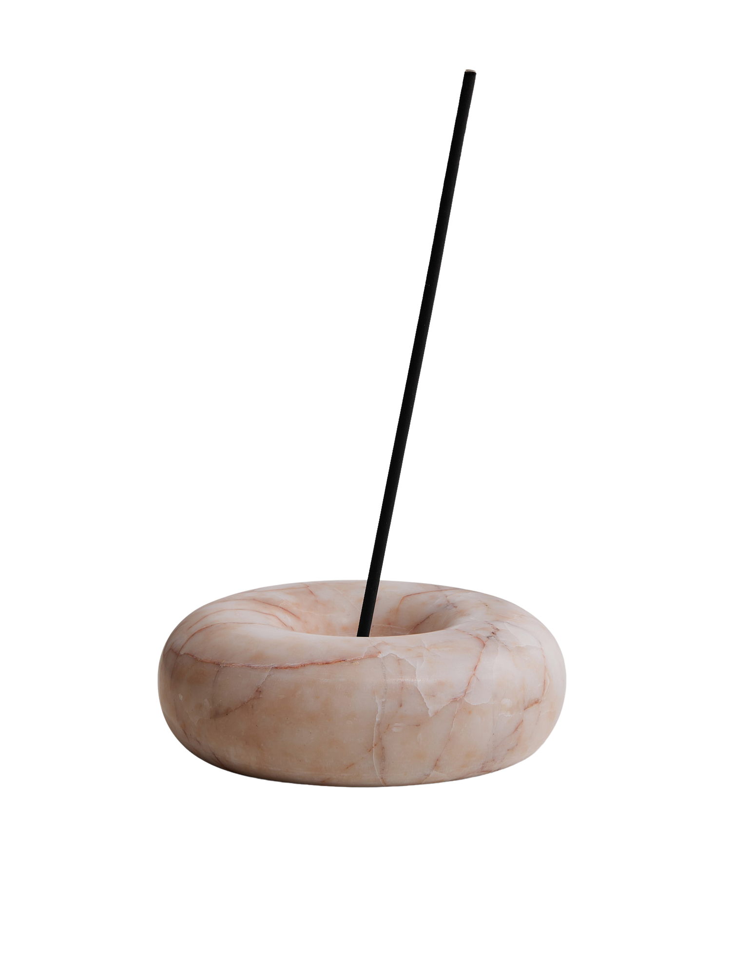 Cream Rose marble incense holder