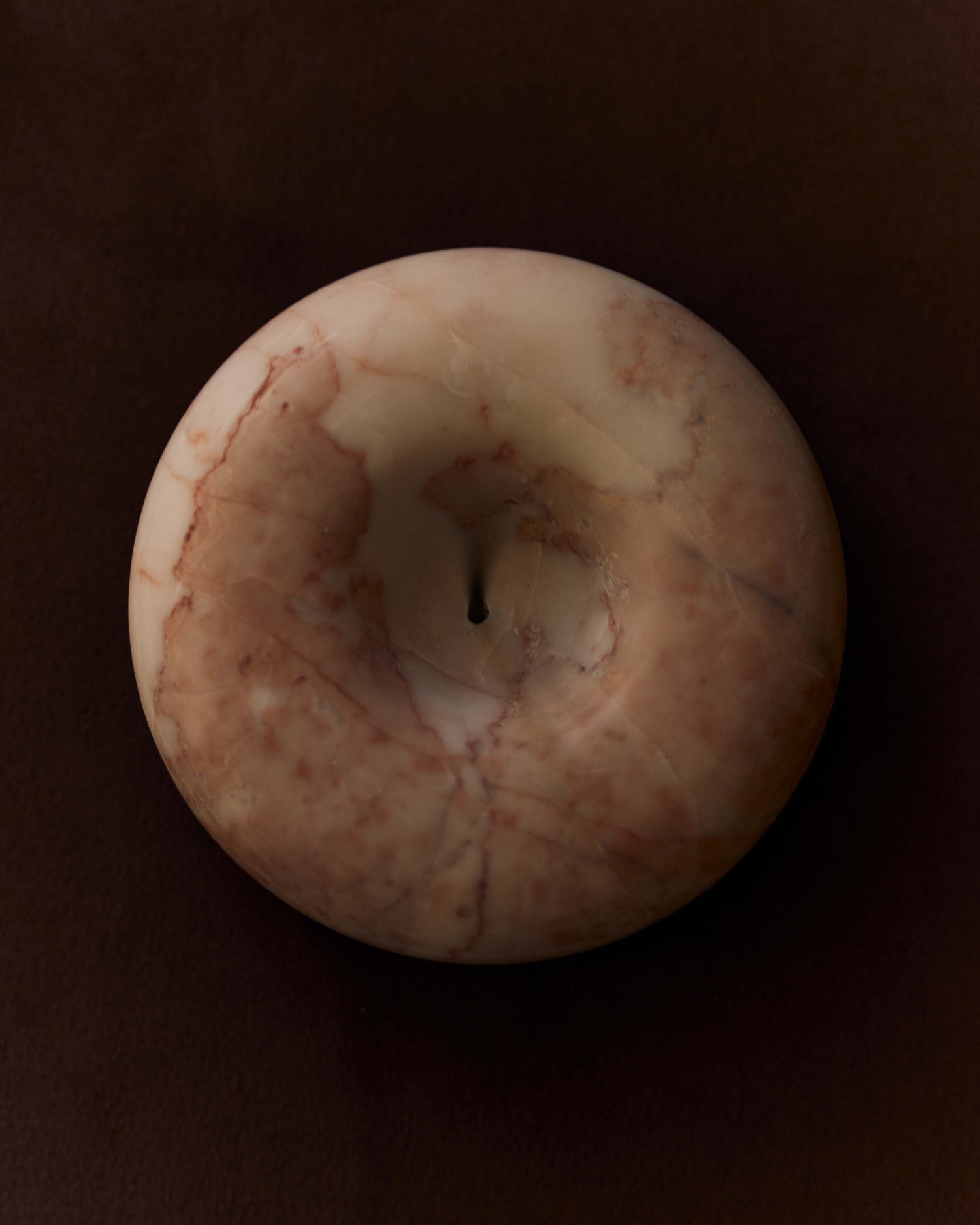 Cream Rose marble incense holder