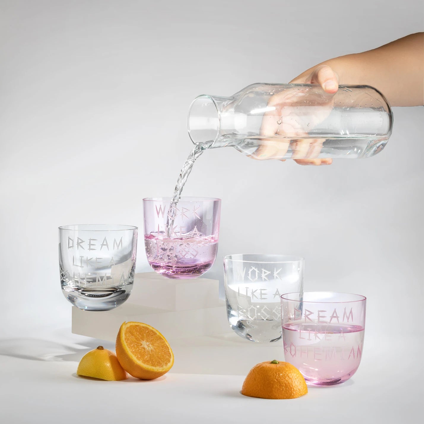 Work like a boss glass