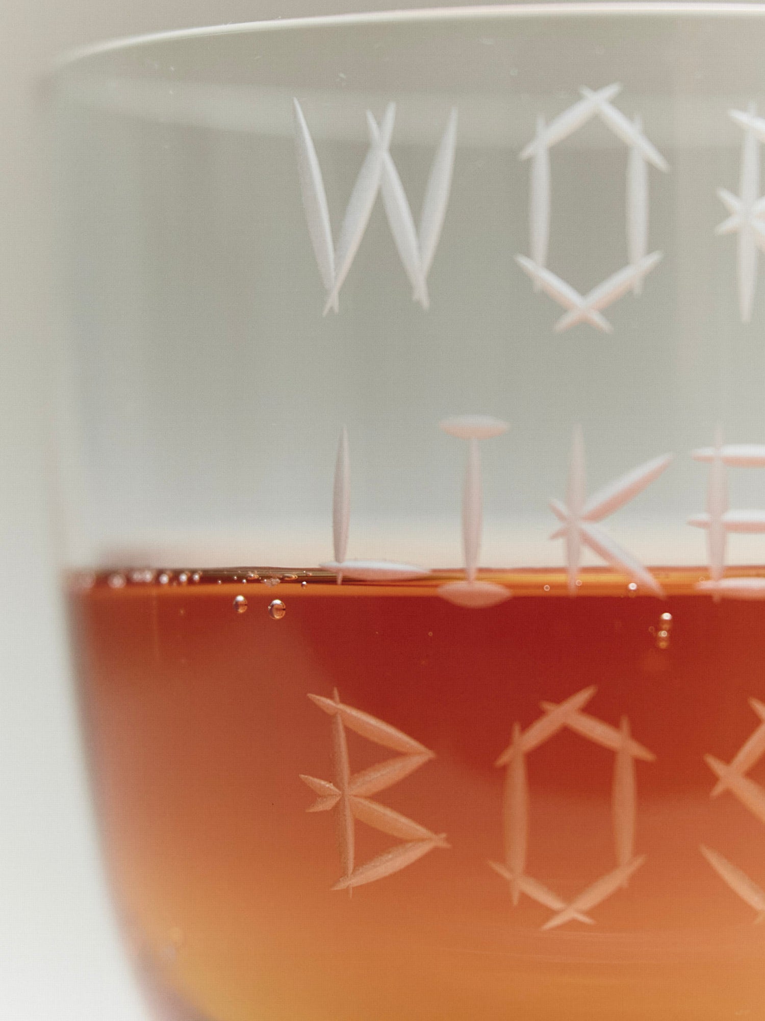 Work like a boss glass