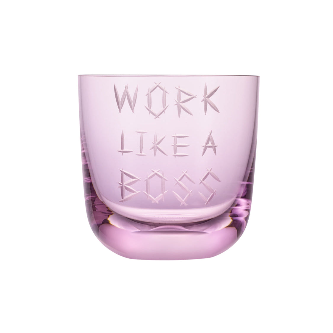 Work like a boss glass