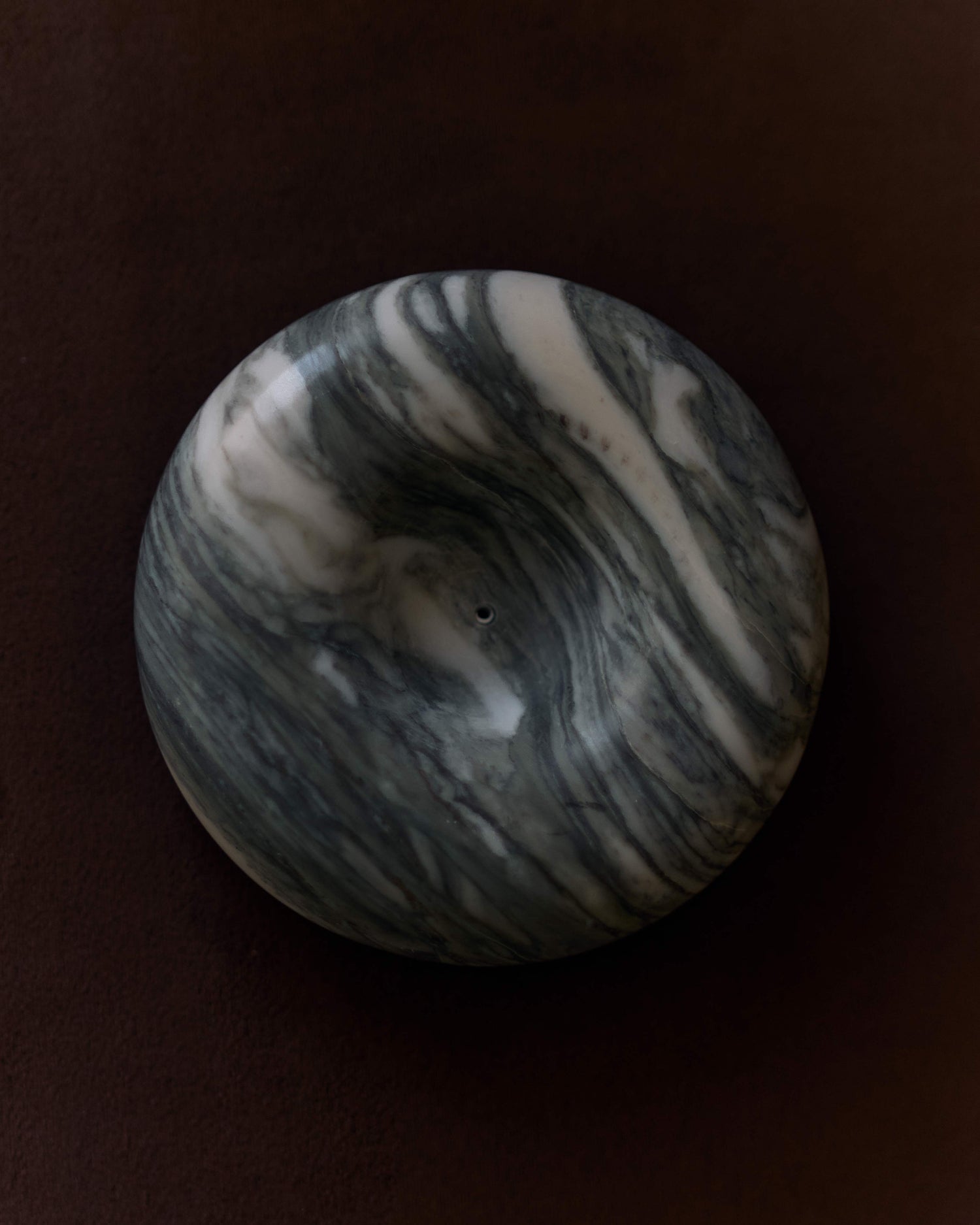 Arabescato marble incense holder
