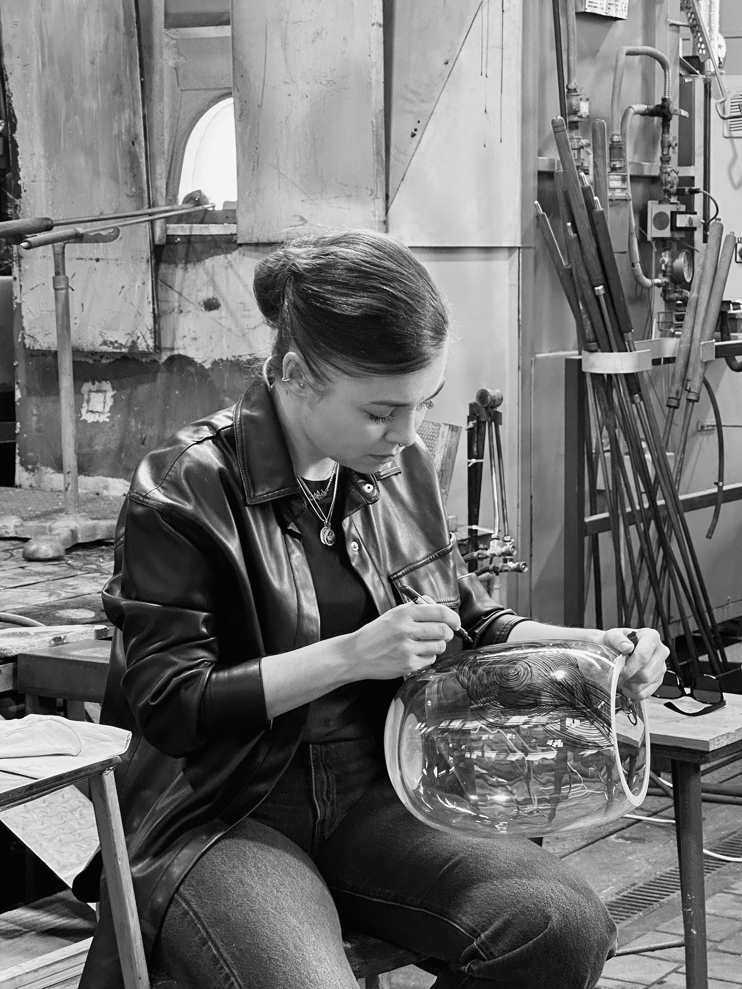 Eternal Flames váza 30 cm - růžová