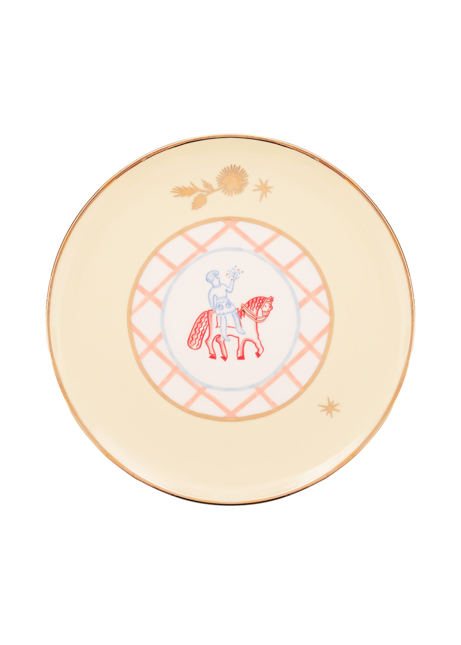 Horseman talíř s květinami