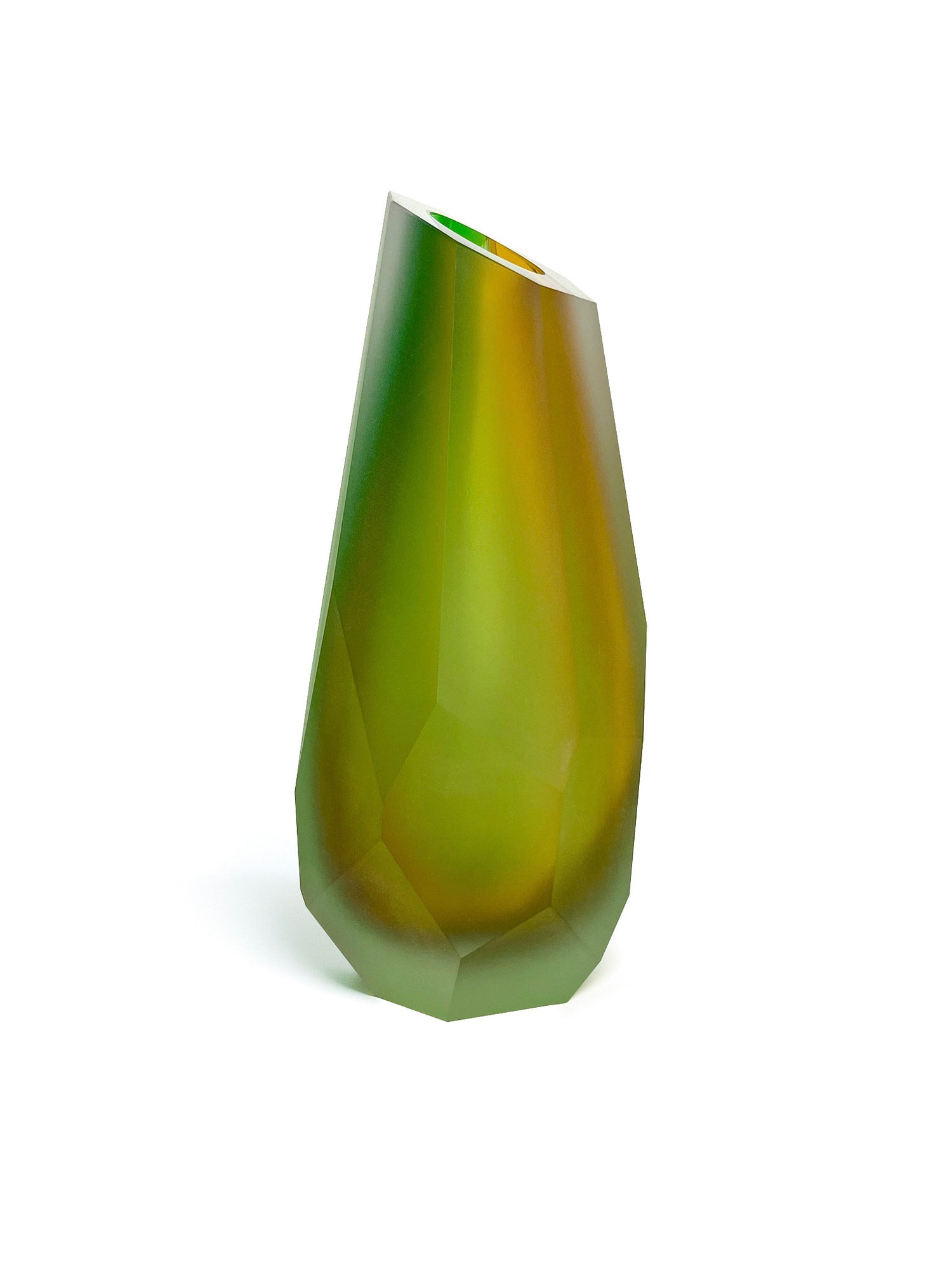 Golden moss vase