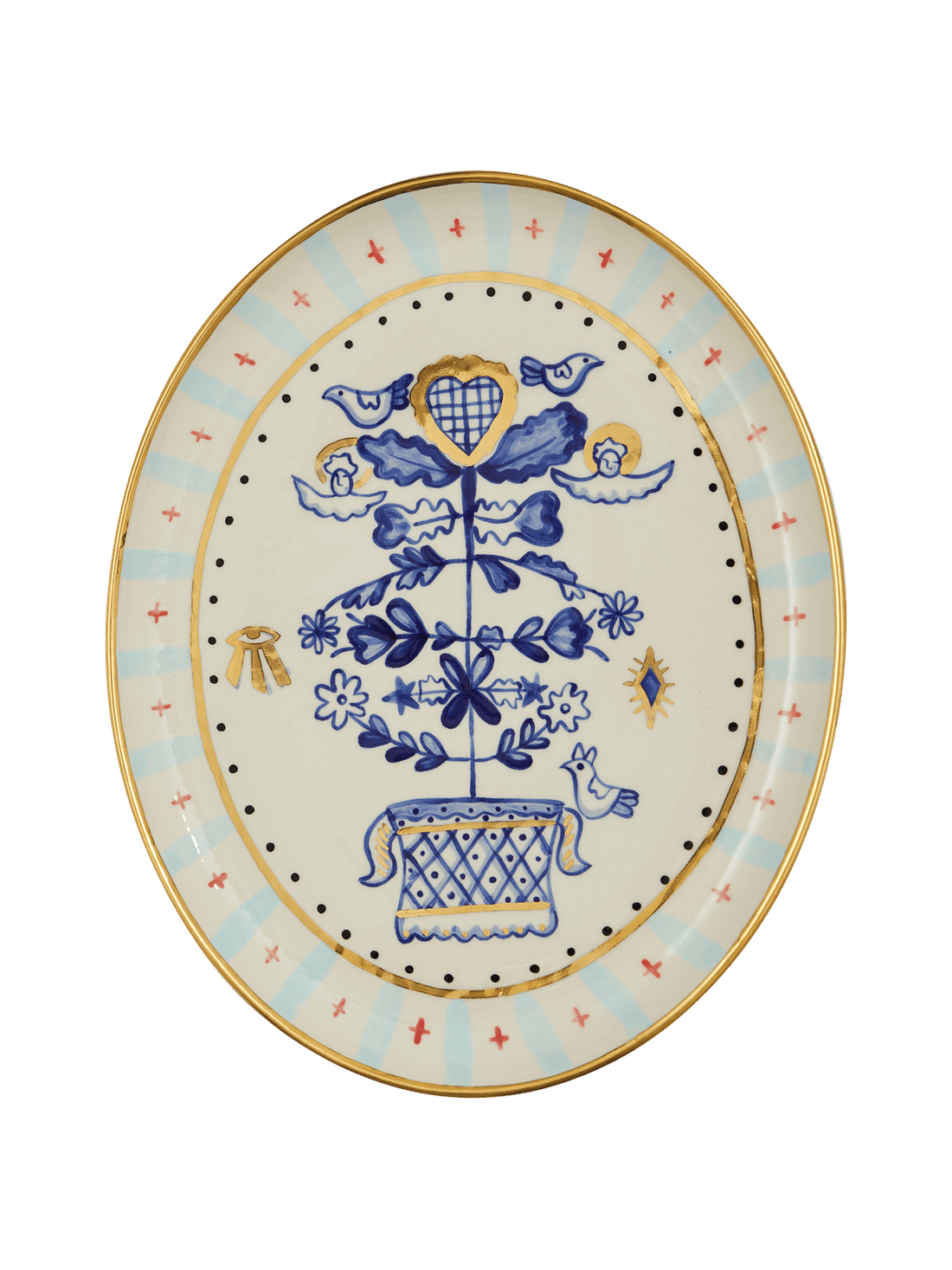 Tree of life oválný talíř