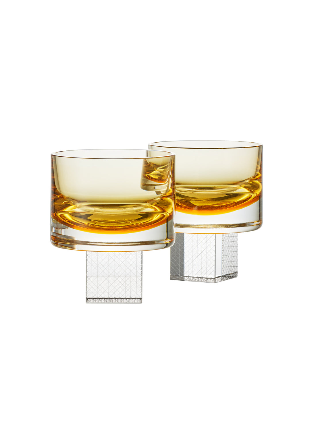 Light Amber Whisky Cube sklenice