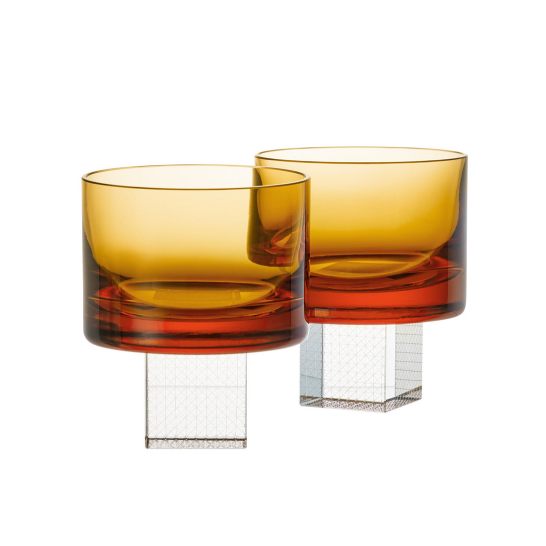 Amber Whisky Cube sklenice