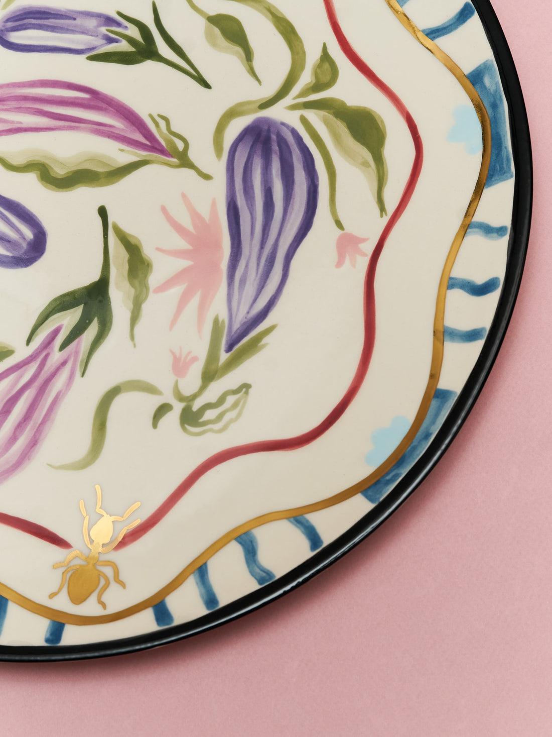 Aubergine plate