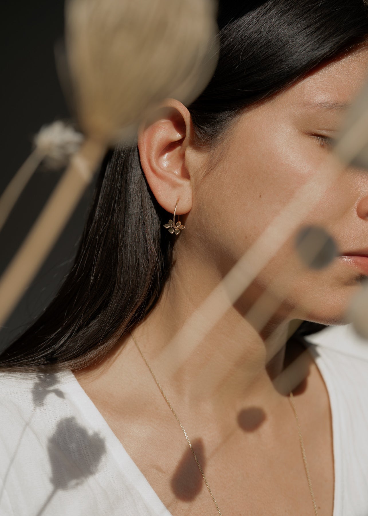 Ivy round earrings