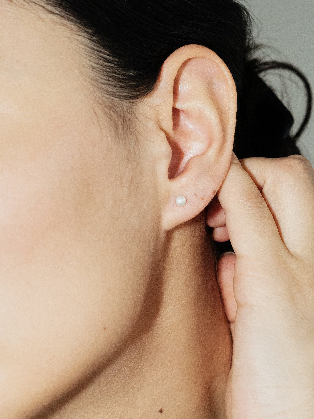 Petite pearl earrings