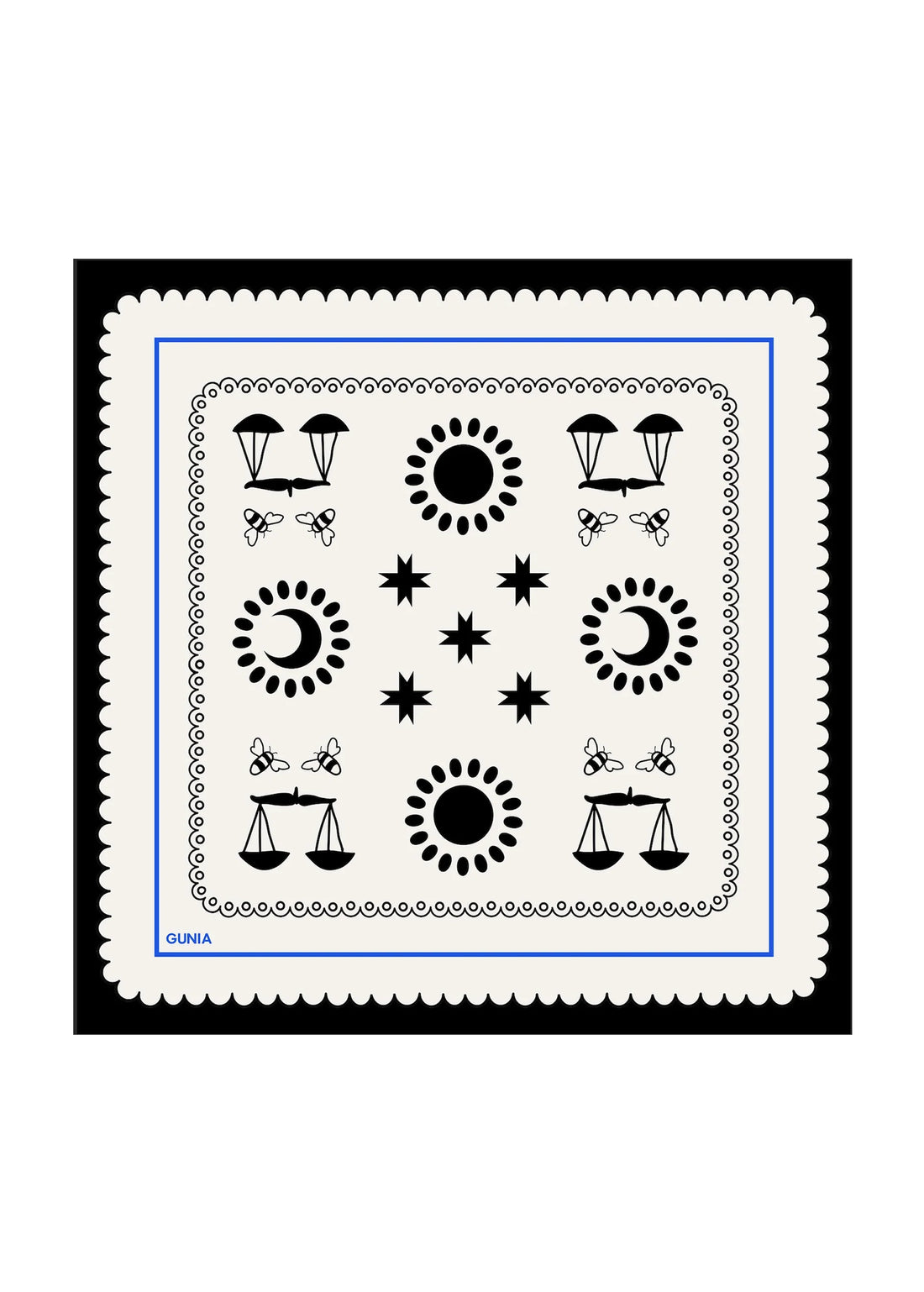 Celestial hedvábný šátek na hlavu