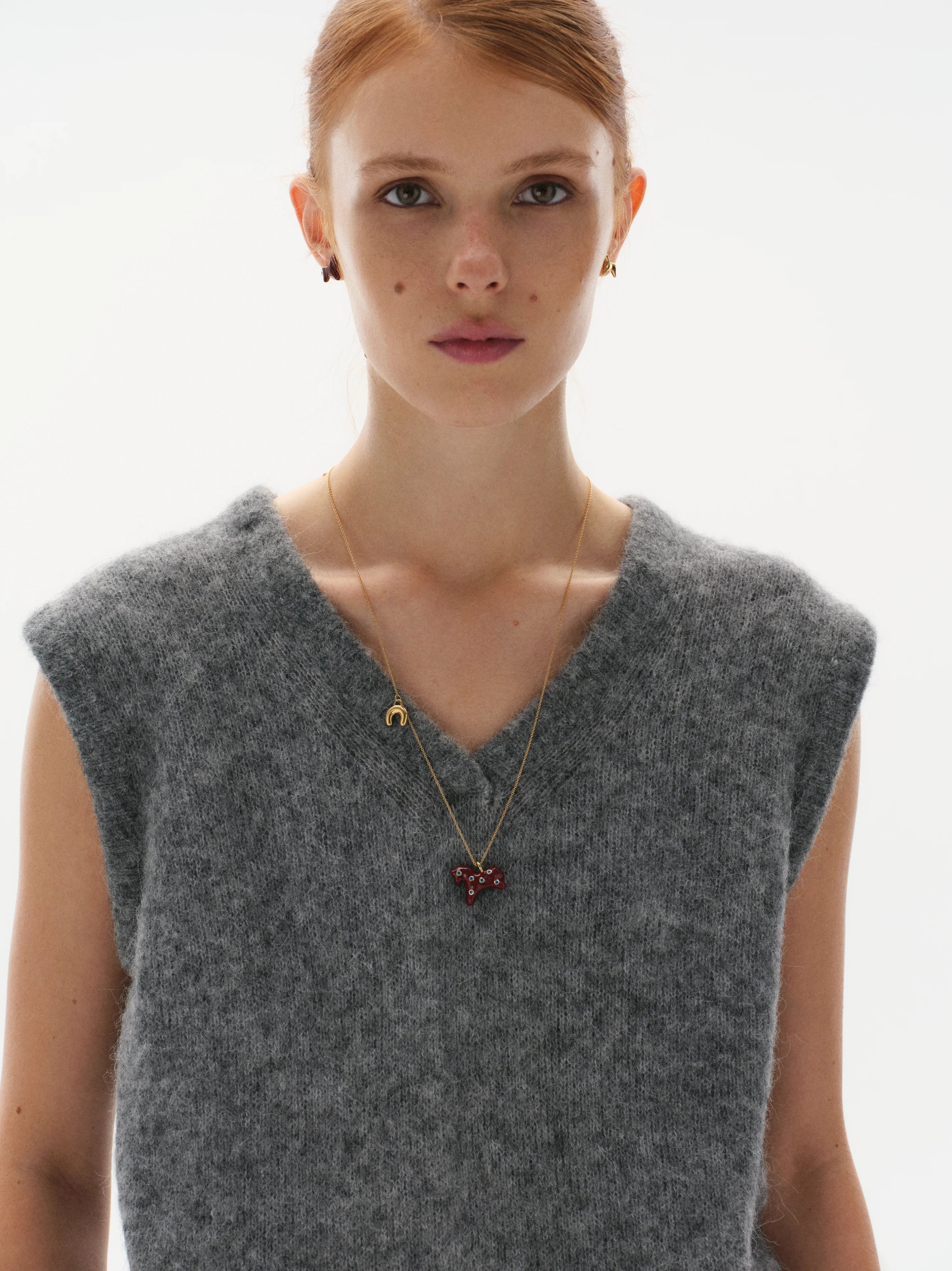 Přívěsek Lucky - pozlacený a se smaltem