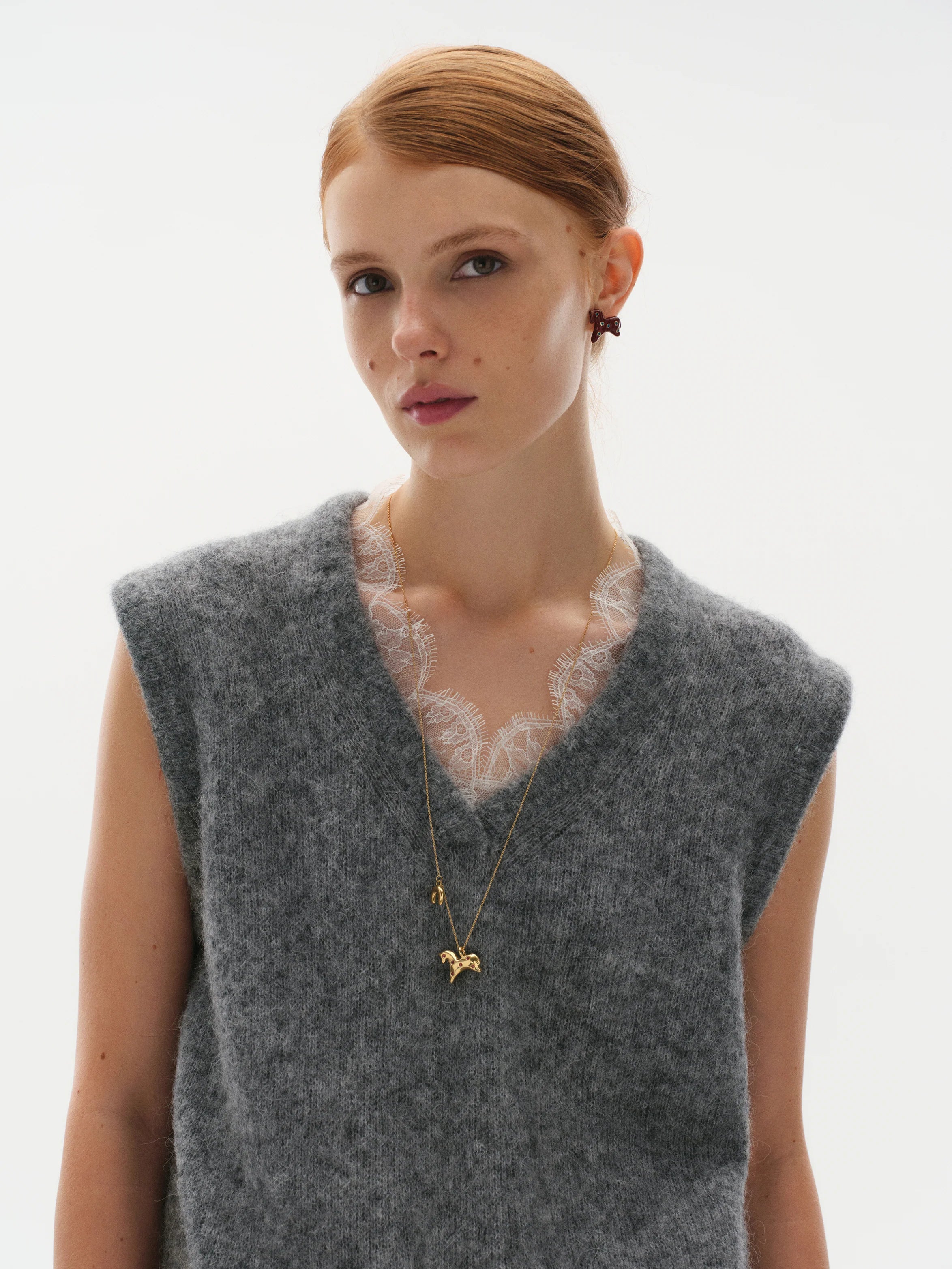 Přívěsek Lucky - pozlacený a se smaltem