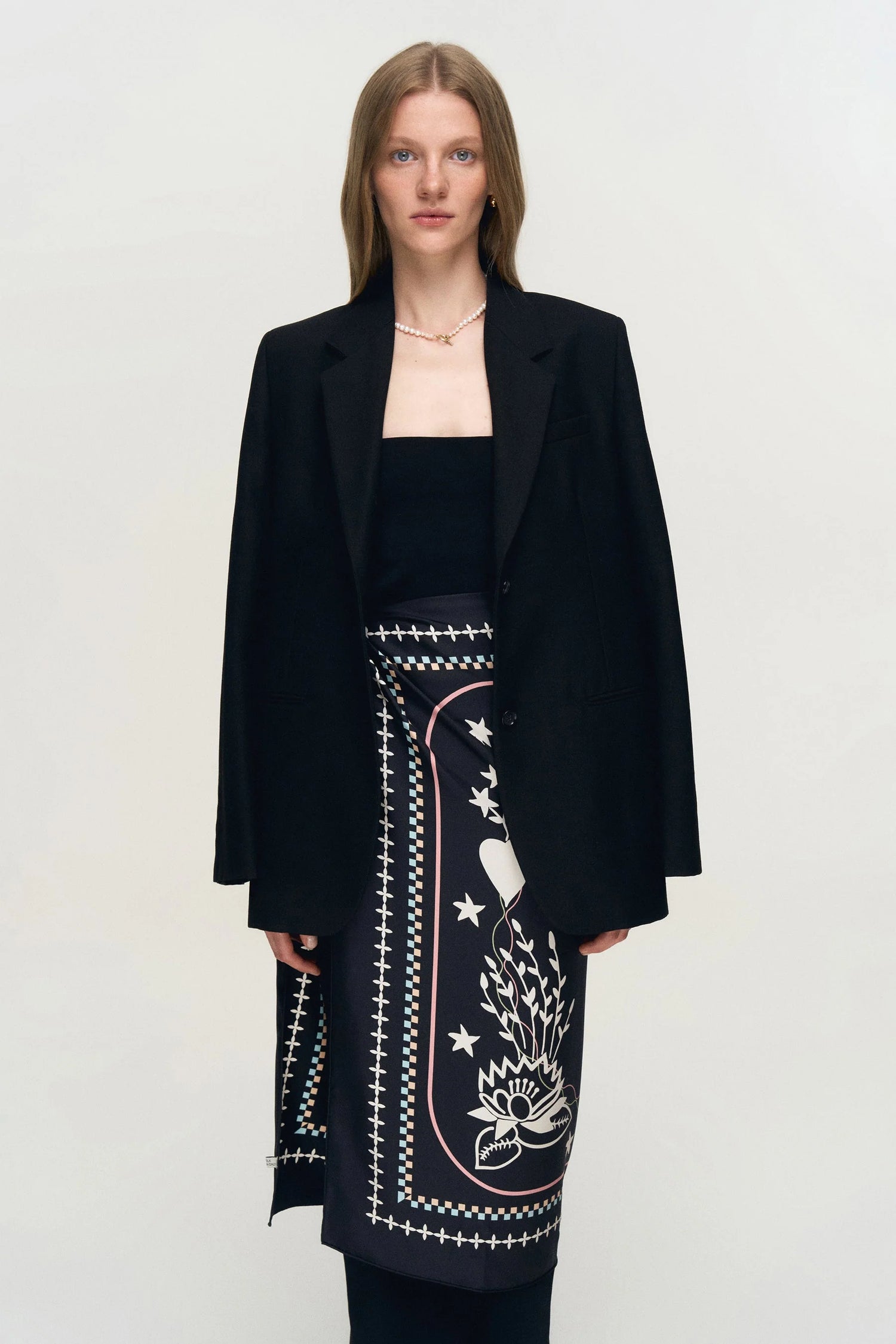 Lybid hedvábný šátek na hlavu