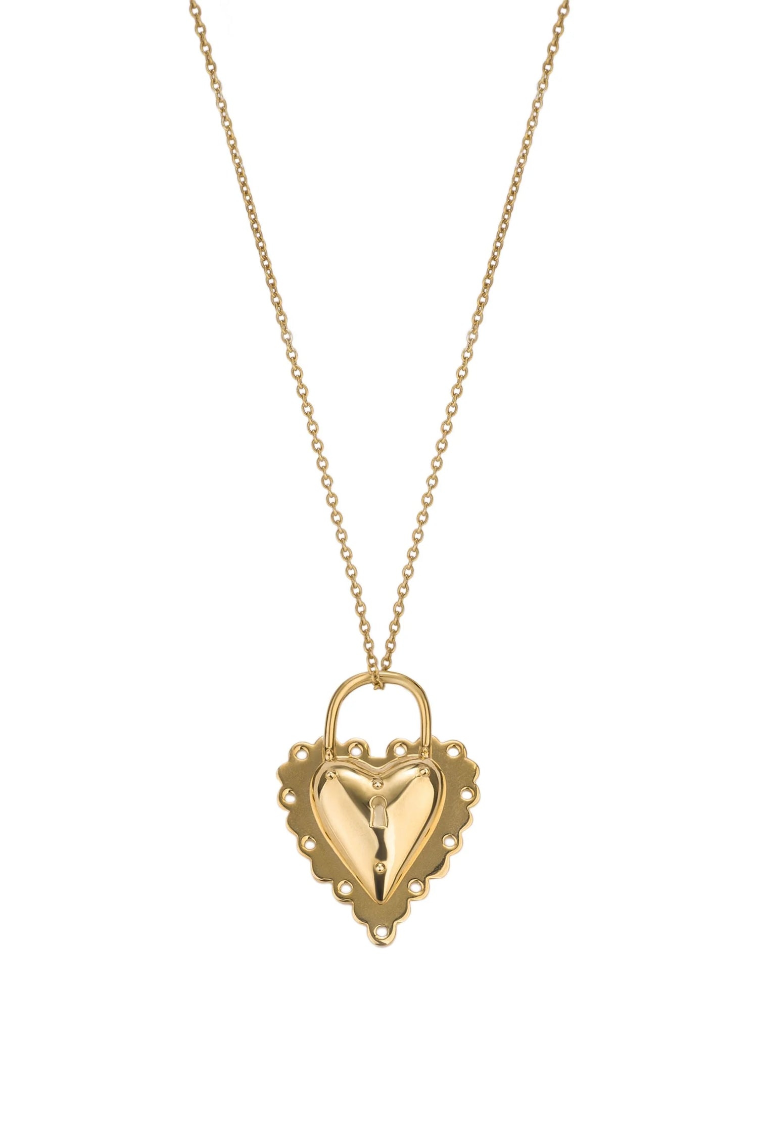 Open Heart Gold Plated Pendant