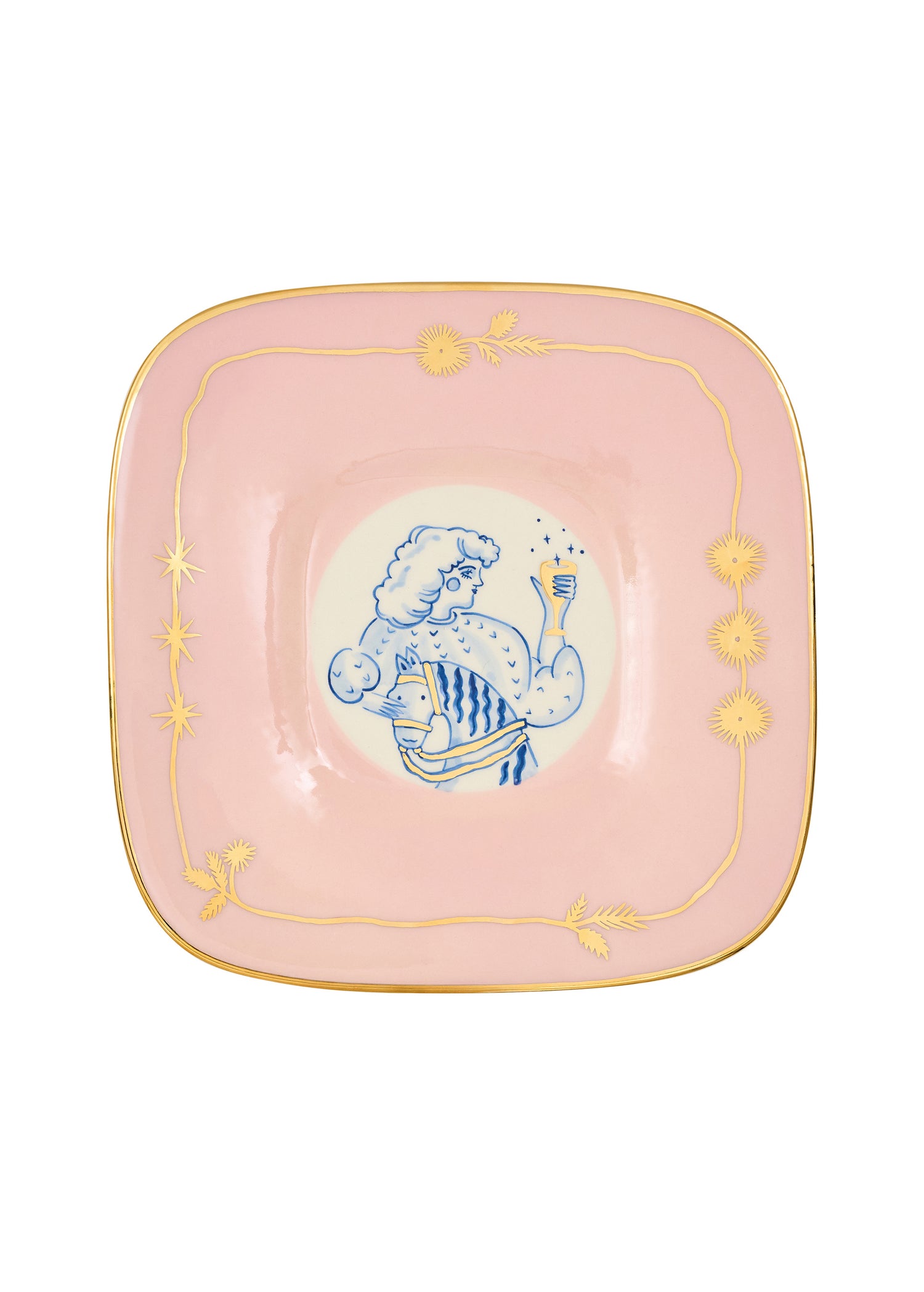 Pani čtvercový talíř