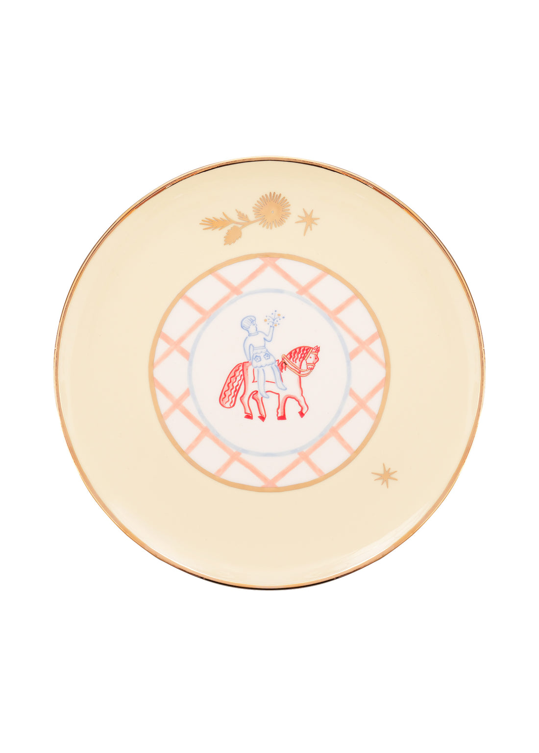 Horseman talíř s květinami