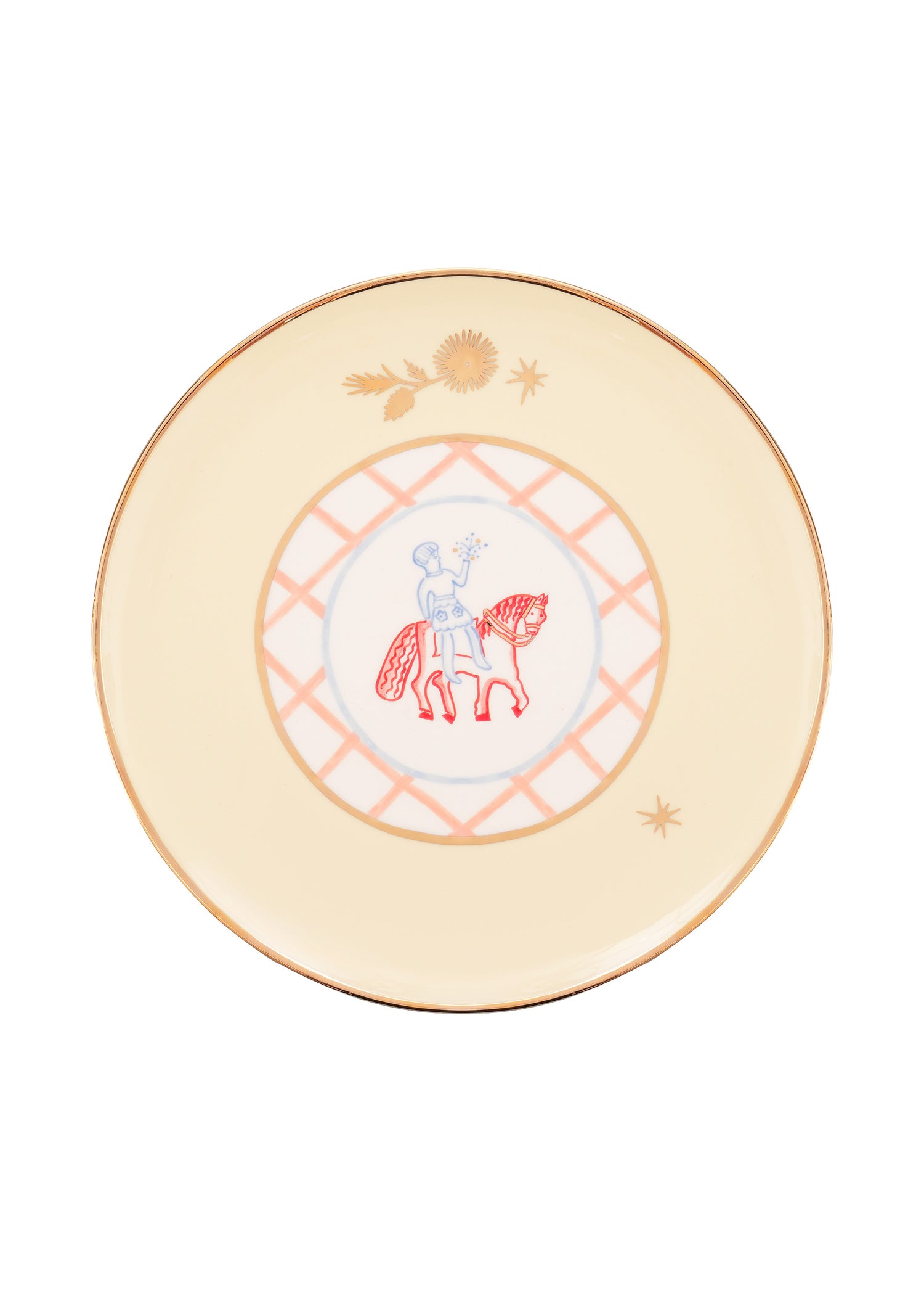 Horseman talíř s květinami