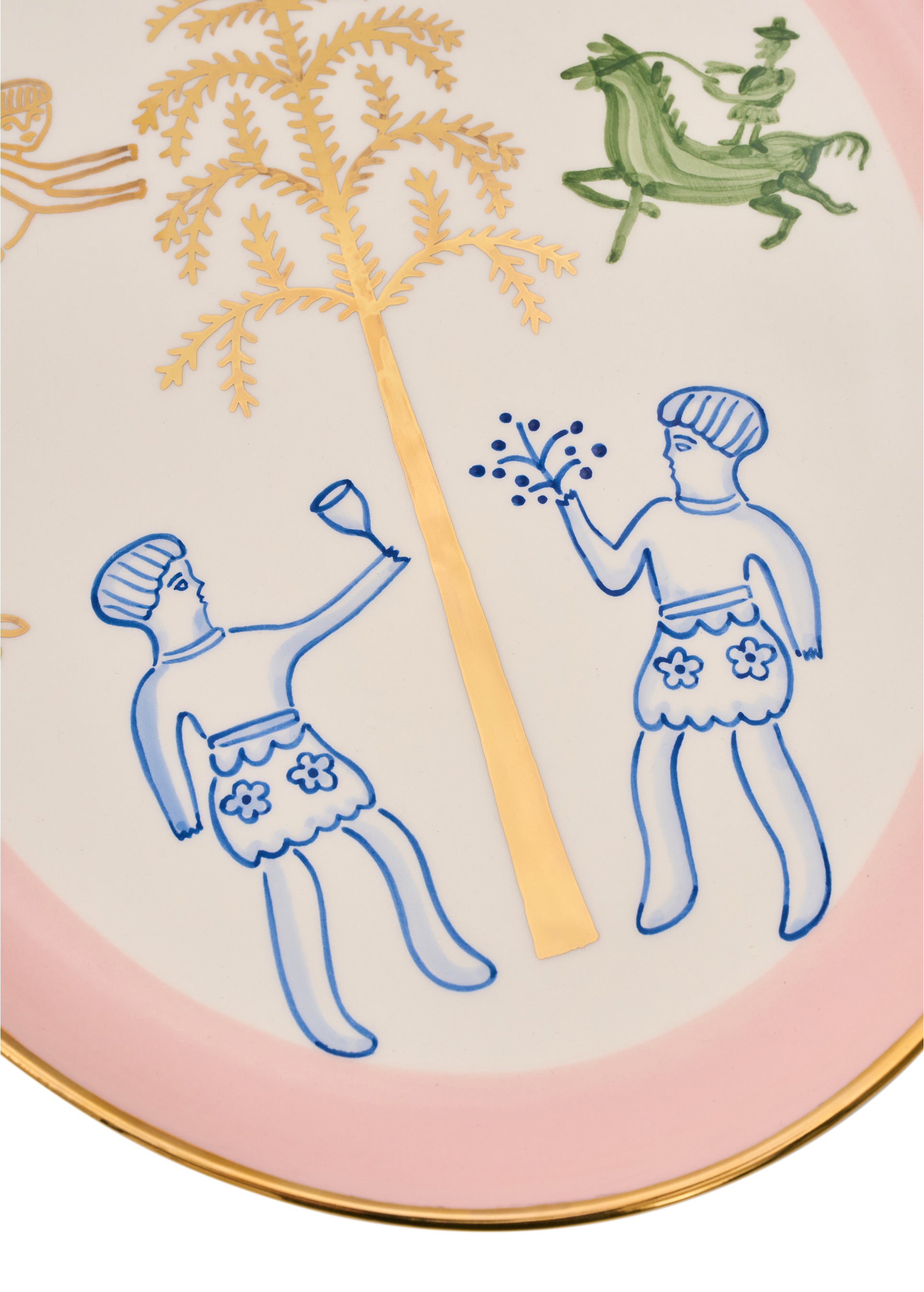 Vechornytsi ovalný talíř